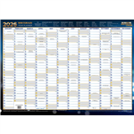 COLLINS WRITERAZE 10600 QC2 EXECUTIVE YEAR PLANNER LAMINATED ROLL UP 500 X 700MM
