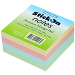 STICKON NOTES CUBE 400 SHEETS 76 X 76MM PASTEL