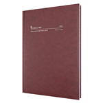 COLLINS APPOINTMENT 140P78 EARLY EDITION DIARY DAY TO PAGE A4 BURGUNDY