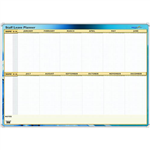 COLLINS WRITERAZE 16800 QC PERPETUAL STAFF LEAVE PLANNER FRAMED 700 X 1000MM
