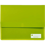 MARBIG POLYPICK DOCUMENT WALLET HEAVY DUTY A4 LIME