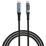 VERBATIM USBC TO USBC SYNC AND CHARGE CABLE WITH LED 240W 12M BLACK