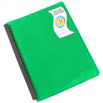 BANTEX JEWEL DISPLAY BOOKS REFILLABLE 30 POCKET A4 GREEN