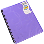 BANTEX JEWEL DISPLAY BOOKS REFILLABLE 30 POCKET A4 PURPLE