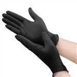 GLOVES NITRILE BLACK POWDER FREE EXTRA LARGE PACK 100