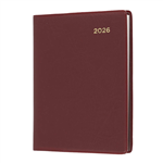 COLLINS BELMONT POCKET 337PV78 DIARY WEEK TO VIEW WITH PENCIL A7 BURGUNDY