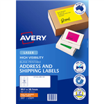 AVERY 35977 L7163FO HIGH VISIBILITY SHIPPING LABEL LASER 14UP FLUORO ORANGE PACK 25