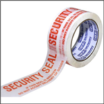 STYLUS SECURITY SEAL 48MM X 66M WHITE WITH RED TEXT