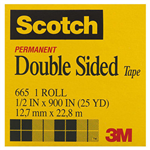 SCOTCH 665 DOUBLE SIDED TAPE 127MM X 228M