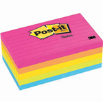 POSTIT 6355AN LINED NOTES 76 X 127MM CAPE TOWN PACK 5