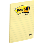 POSTIT 660 LINED NOTES 101 X 152MM YELLOW