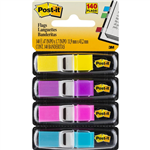POSTIT 6834AB MINI INDEX FLAGS BRIGHT ASSORTED PACK 140