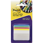 POSTIT 686A1 DURABLE ANGLED FILING TABS 50MM PRIMARY ASSORTED PACK 24