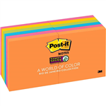 POSTIT 65412SSAU SUPER STICKY NOTES 76 X 76MM ENERGY BOOST PACK 12