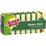 SCOTCHBRITE HEAVY DUTY FOAM SCRUB SCOURER SPONGE PACK 8