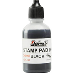 DESKMATE STAMP PAD INK REFILL 30ML BLACK