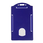 RIGID CARD HOLDER PORTRAIT ROYAL BLUE PK10