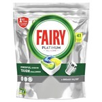 FAIRY PLATINUM ALL IN 1 DISHWASHER TABLETS LEMON PACK 41