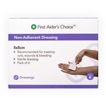 FIRST AIDERS CHOICE NONADHERENT DRESSING PAD 50 X 50MM PACK 6