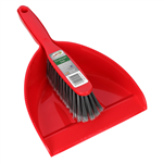SABCO DUSTPAN AND BRUSH SET RED