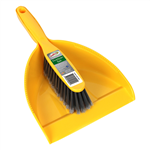 SABCO DUSTPAN AND BRUSH SET YELLOW