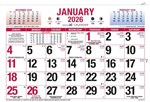 EASY2C WALL CALENDAR 324 X 220MM MONTH TO VIEW