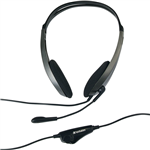 VERBATIM MULTIMEDIA HEADSET WITH MICROPHONE BLACKSILVER