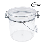 CONNOISSEUR STORAGE CANISTER WITH HANDLE ACRYLIC ROUND 45 LITRE CLEAR