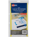 AVERY 44005B TUBECLIP FILE FASTENERS BLUE PACK 10