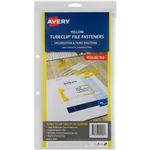 AVERY 44005Y TUBECLIP FILE FASTENERS YELLOW PACK 10