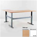 CONSET 50126 ELECTRIC HEIGHT ADJUSTABLE LSHAPED DESK 1600 X 800MM  1600 X 600MM WHITE