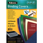 FELLOWES BINDING COVER LEATHERGRAIN 230GSM A4 ROYAL BLUE PACK 100