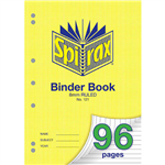 SPIRAX 121 BINDER BOOK 8MM RULED A4 96 PAGE