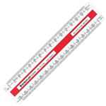 STAEDTLER 561 753 MARS OVAL SCALE RULER 150MM WHITE