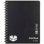 SPIRAX P592G PP GRID BOOK 5MM GRID 240 PAGE 222 X 178MM BLACK