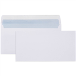 CUMBERLAND DL ENVELOPES SECRETIVE WALLET PLAINFACE STRIP SEAL LASER 80GSM 110 X 220MM WHITE BOX 500