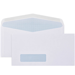 CUMBERLAND DLX ENVELOPES SECRETIVE WALLET WINDOWFACE 28 X 95 MOIST SEAL 80GSM 235 X 120MM WHITE BOX 500