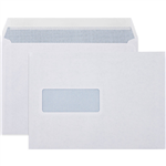 CUMBERLAND C5 ENVELOPES SECRETIVE POCKET WINDOWFACE STRIP SEAL LASER 90GSM 162 X 229MM WHITE BOX 500