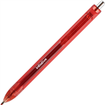 INITIATIVE GEL INK RETRACTABLE BALLPOINT PEN 07MM RED BOX 12