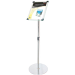 DEFLECTO FOYER STAND MAGNETIC A4 CLEARCHROME