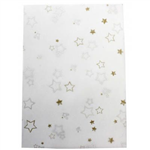 COLOURFUL DAYS TRANSLUCENT PAPER 90GSM A4 STARS DESIGN GOLDSILVER PACK 10