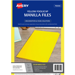 AVERY 88242 MANILLA FOLDER FOOLSCAP YELLOW PACK 20
