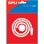 APLI FIRE HOSE SELF ADHESIVE SIGN 114 X 114MM