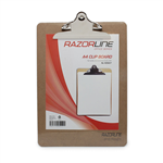 RAZORLINE CLIPBOARD MASONITE LARGE CLIP A4 BROWN 250SHEETS