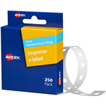AVERY 934242 REINFORCEMENT RINGS VINYL CLEAR PACK 250