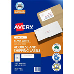 AVERY 936111 J8156 QUICK PEEL ADDRESS AND SHIPPING LABEL SURE FEED INKJET 45UP WHITE PACK 50