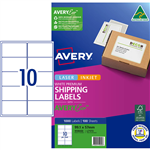 AVERY PREMIUM SHIPPING LABELS WITH AVERYECO 10UP WHITE 100 SHEETS