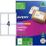 AVERY PREMIUM SHIPPING LABELS WITH AVERYECO 4UP WHITE 100 SHEETS
