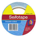 SELLOTAPE DOUBLE SIDED TAPE WIDE 24MM X 33M