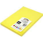 RAINBOW SYSTEM BOARD 150GSM A4 SUNSHINE YELLOW PACK 100
